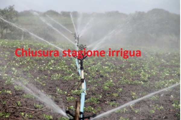 Chiusura stagione irrigua 2021